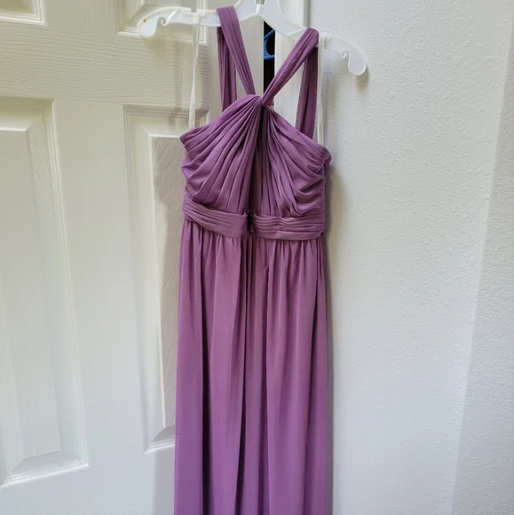jr bridesmaid dresses david's bridal Chiffon Swag Sleeve Junior Bridesmaid Dress